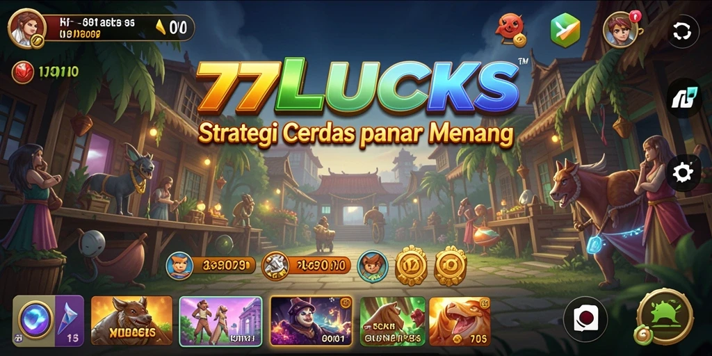 Tampilan gameplay <strong>77LUCKS</strong> yang seru dan menantang.