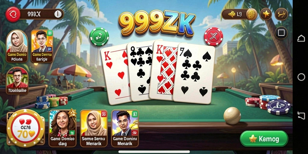Tampilan gameplay seru di 999ZK dengan grafik menarik.