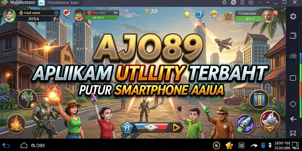 Tampilan utama AJO89 dengan fitur Utility yang memudahkan penggunaan.