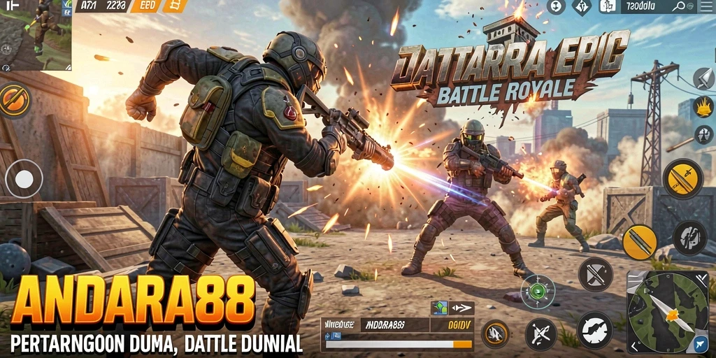 Gameplay seru di ANDARA88 dengan aksi Battle Royale mendebarkan.