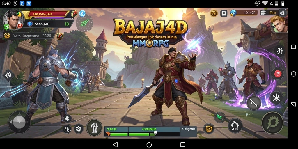 Tangkapan layar gameplay <strong>BAJAJ4D</strong> menampilkan aksi pemain dalam pertempuran melawan monster.