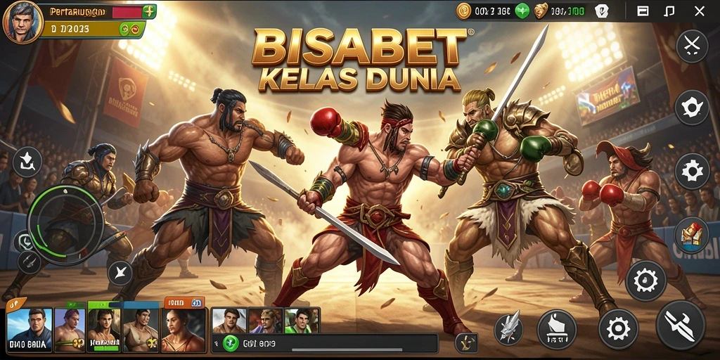 Tampilan seru dari pertarungan di BISABET dengan efek visual menakjubkan.
