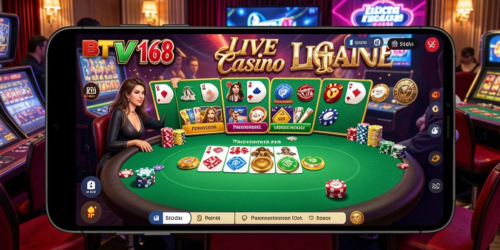 Tampilan gameplay BTV168 yang menegangkan dalam Live Casino.