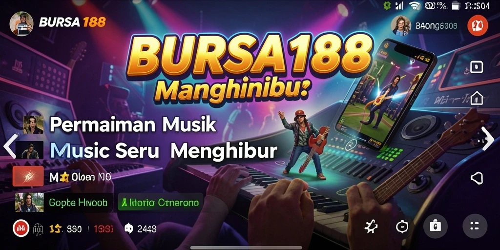 Tampilan gameplay BURSA188 menampilkan keseruan bermain musik.