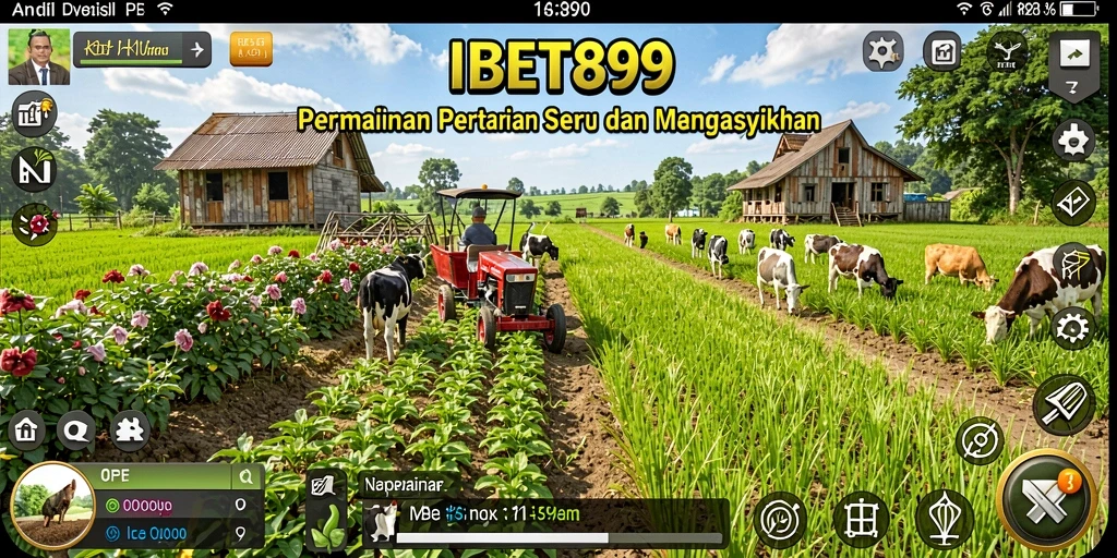 Tampilan menangkap momen seru saat bertani di IBET899.