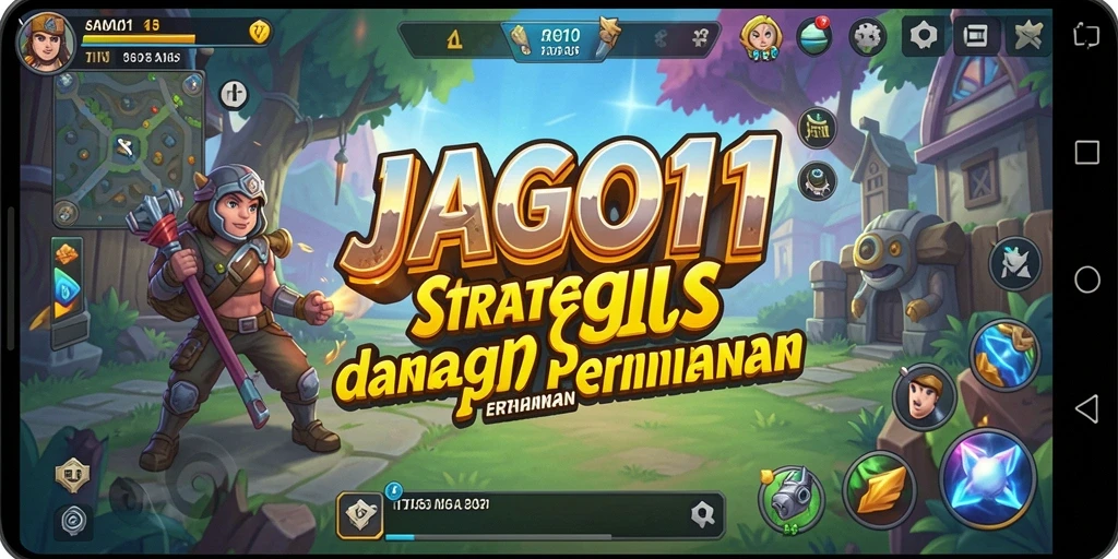 Screenshot gameplay JAGO11 yang menunjukkan pertempuran strategis yang seru.