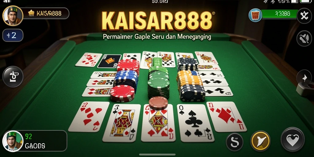 Tampilan gameplay KAISAR888 yang seru dengan keseruan Gaple.