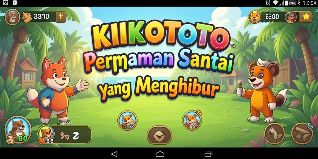 Tampilan gameplay KIKOTOTO yang penuh warna dan menyenangkan.