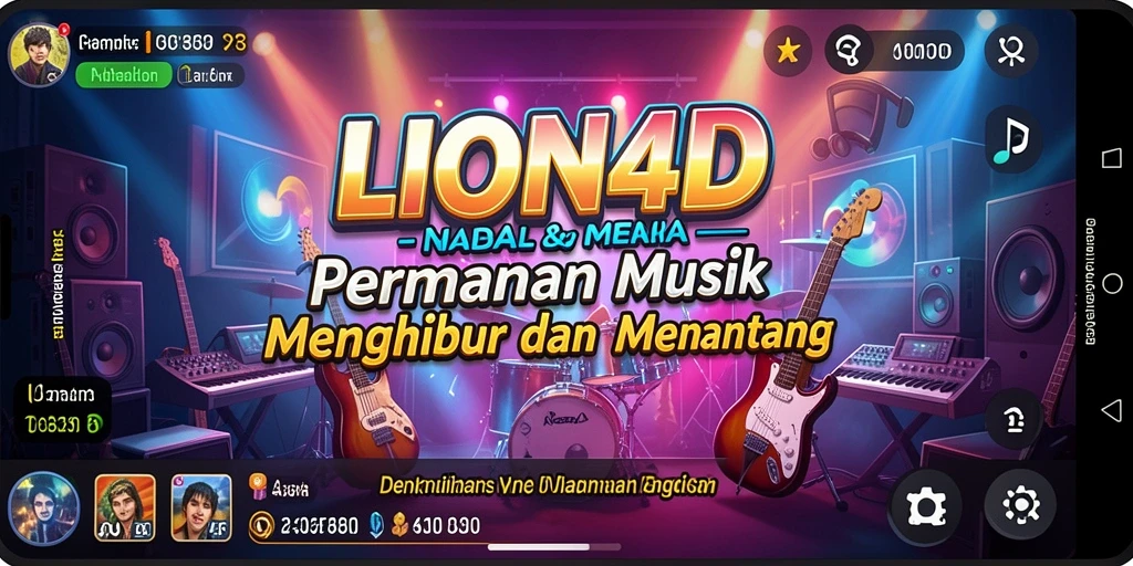 Tampilan gameplay LION4D yang penuh warna dan interaktif.
