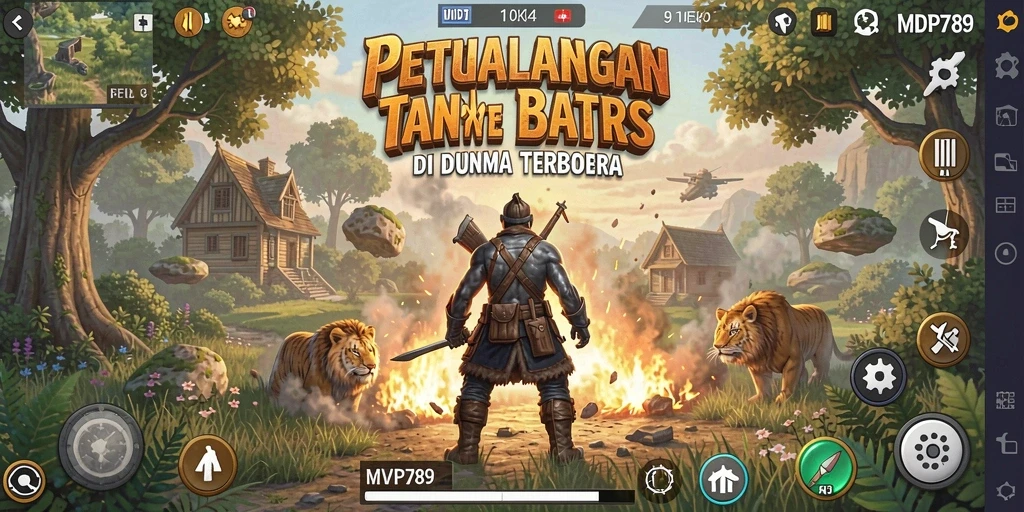Tampilan gameplay Open World yang dinamis dan menarik di MVP789.