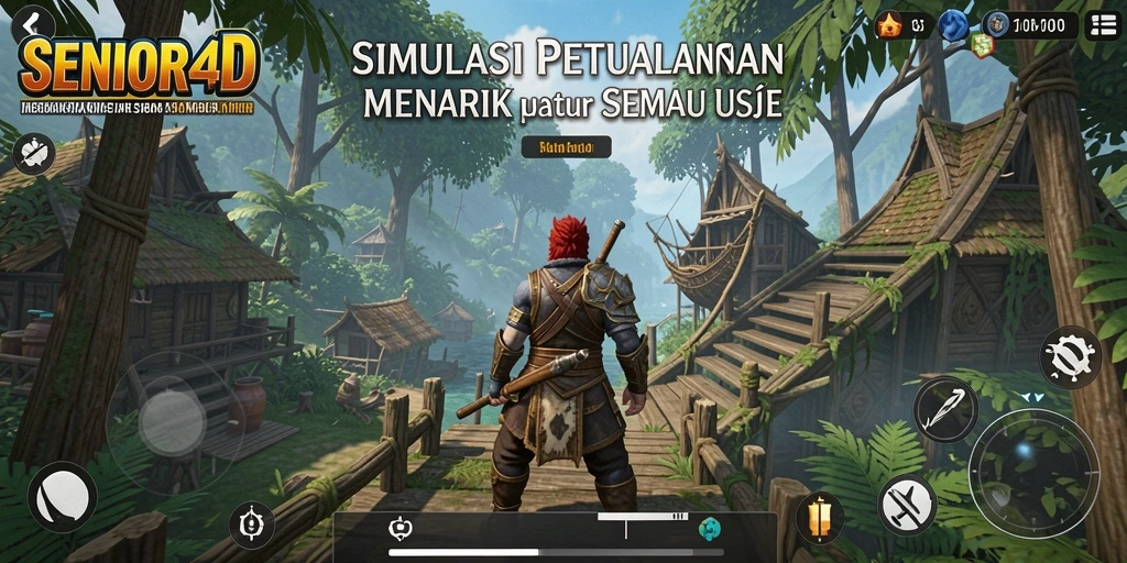 Tampilan gameplay SENIOR4D yang menarik dan interaktif di dunia simulasi.