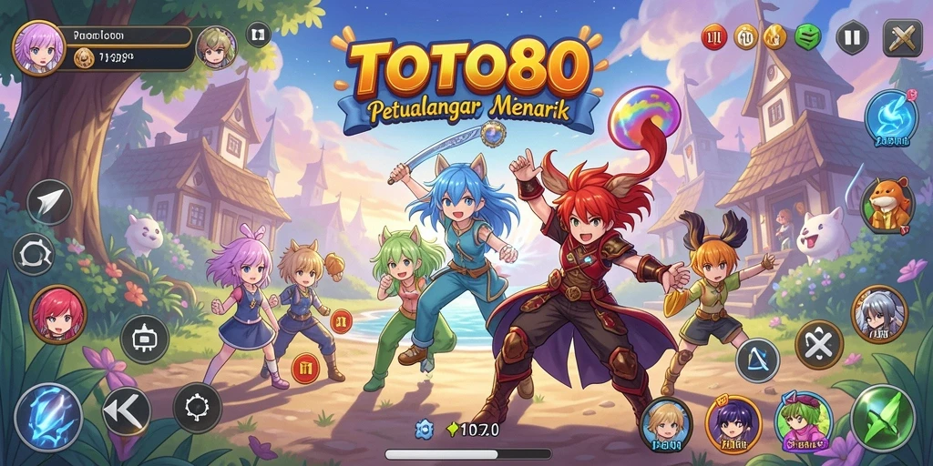 Screenshot gameplay TOTO80 menampilkan aksi seru karakter Anime.