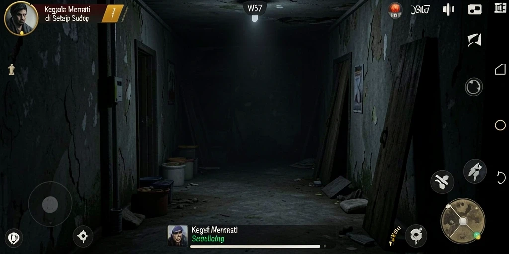 Gameplay W67 yang menegangkan di lokasi angker.