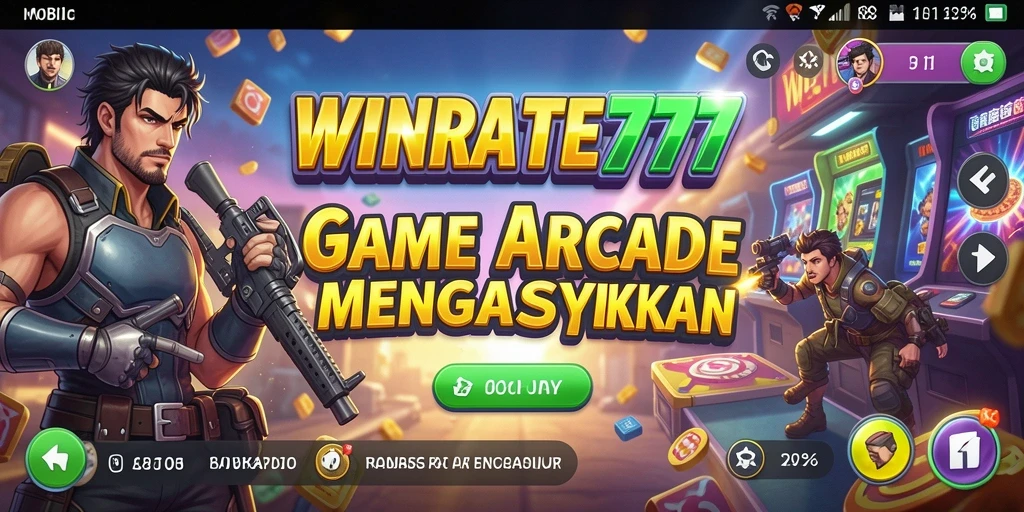Tampilan gameplay yang menarik dan seru dari <strong>WINRATE777</strong> dengan tantangan Arcade.