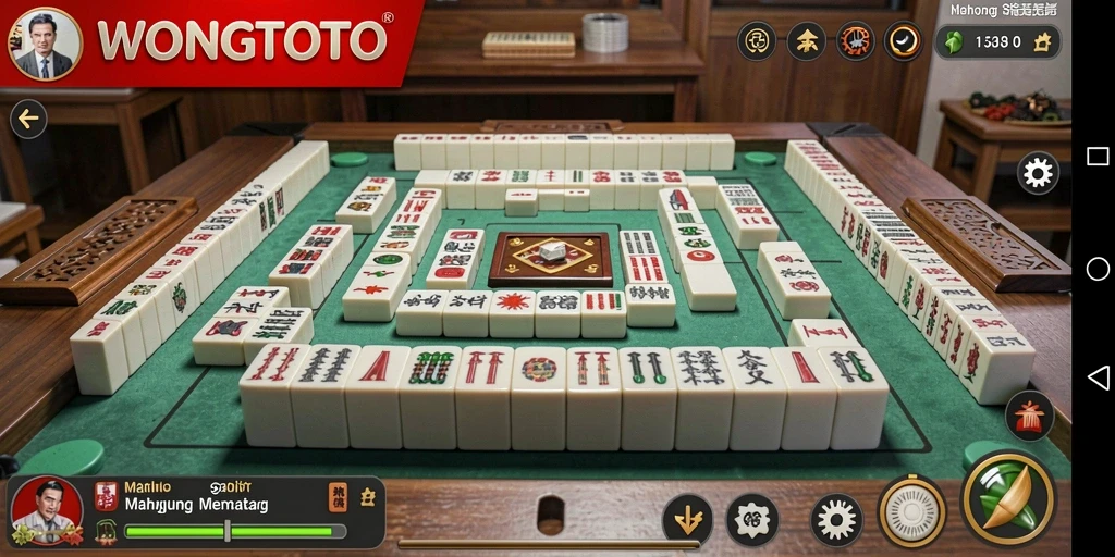 Tampilan gameplay WONGTOTO yang menampilkan aksi seru Mahjong.