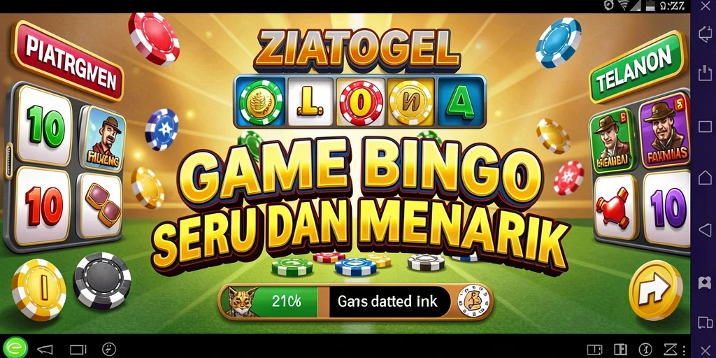 Screenshot gameplay ZIATOGEL yang menarik dan penuh warna.
